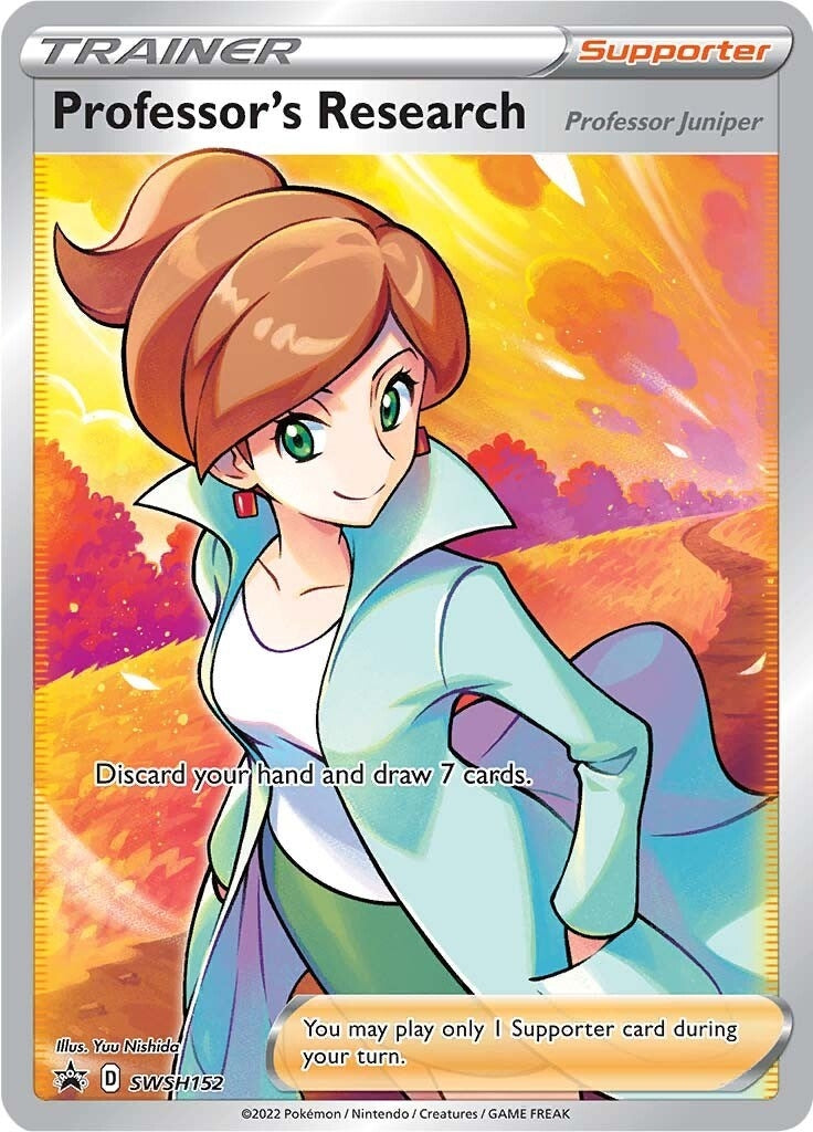 Image for Professor's Research [Professor Juniper] - SWSH152 (SWSH152) (SWSH: Sword & Shield Promo Cards) (SWSD) - Pokemon