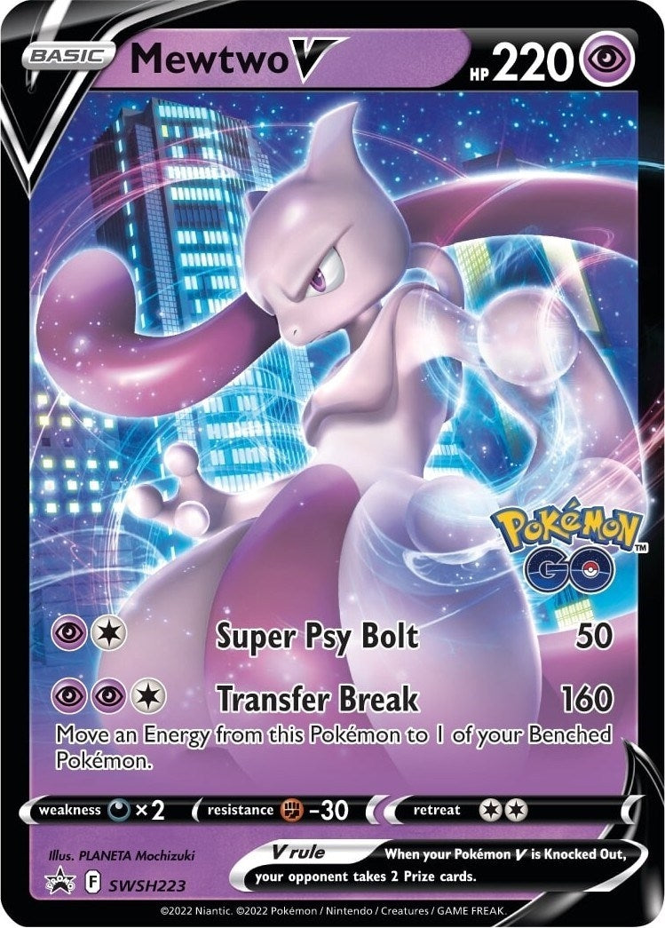 Image for Mewtwo V - SWSH223 (SWSH223) (SWSH: Sword & Shield Promo Cards) (SWSD) - Pokemon