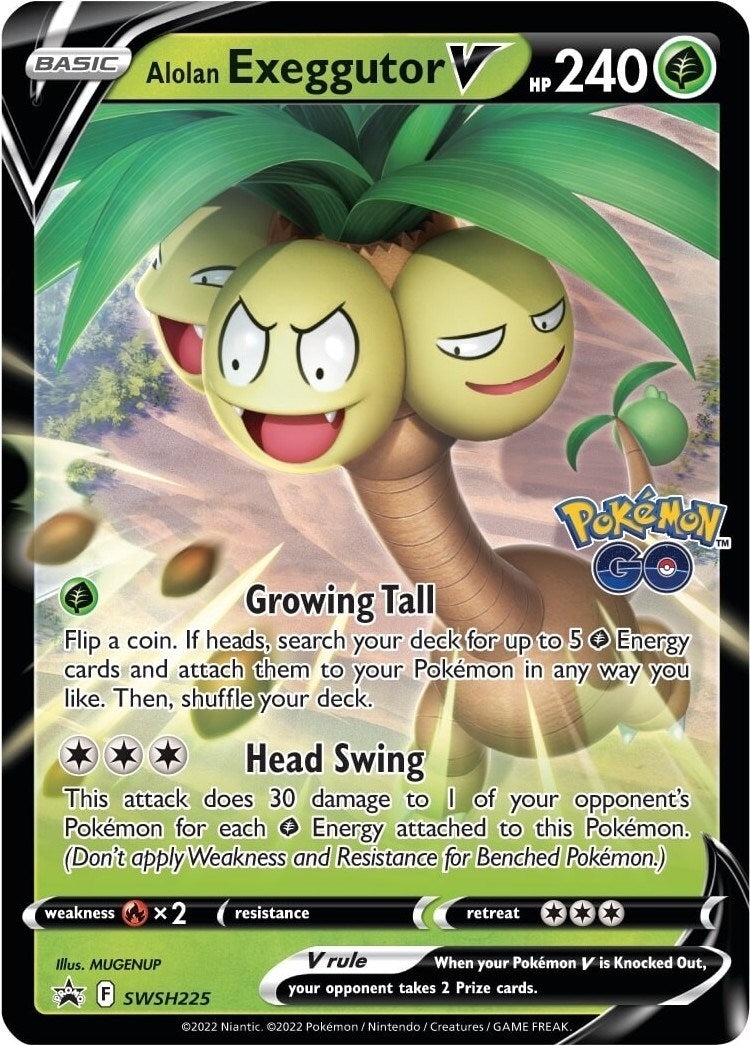 Image for Alolan Exeggutor V - SWSH225 (SWSH225) (SWSH: Sword & Shield Promo Cards) (SWSD) - Pokemon