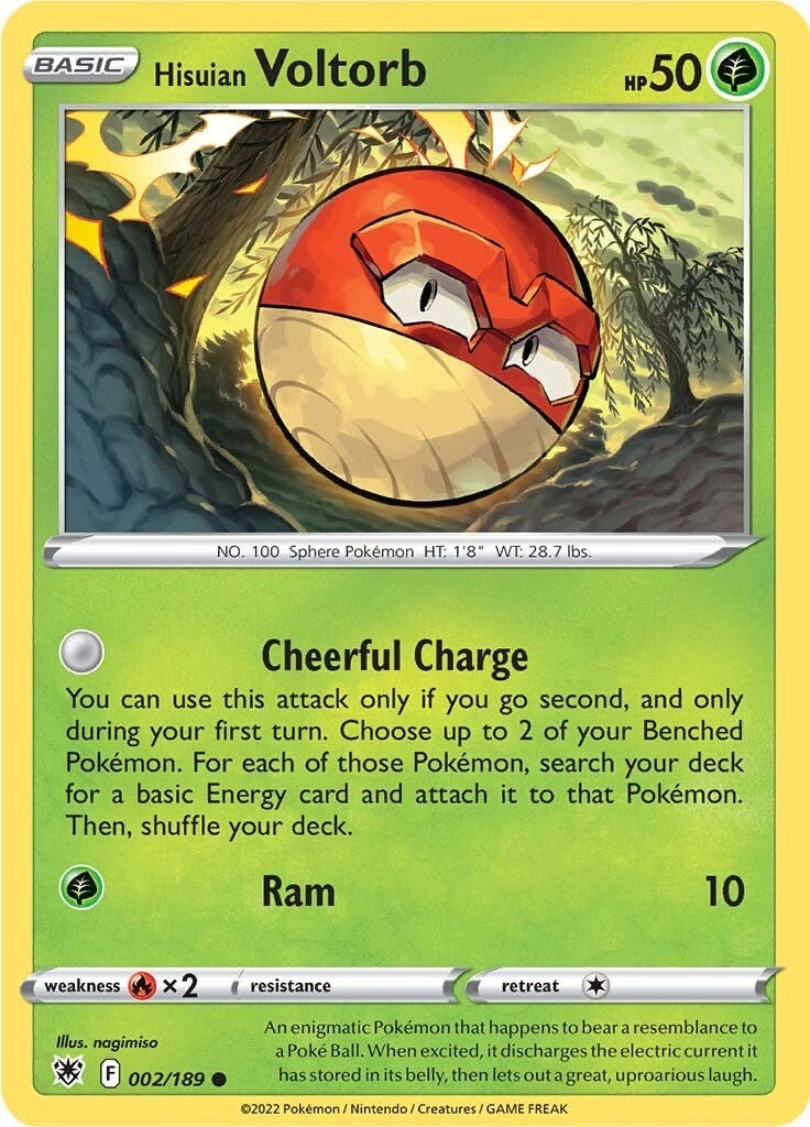 Image for Hisuian Voltorb (002/189) (SWSH10: Astral Radiance) (SWSH10) - Pokemon