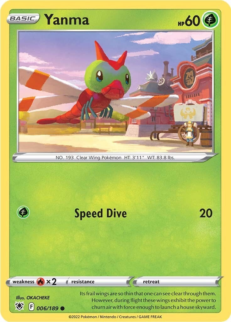 Image for Yanma (006/189) (SWSH10: Astral Radiance) (SWSH10) - Pokemon