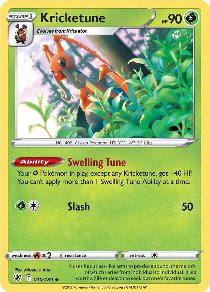 Image for Kricketune (010/189) (SWSH10: Astral Radiance) (SWSH10) - Pokemon