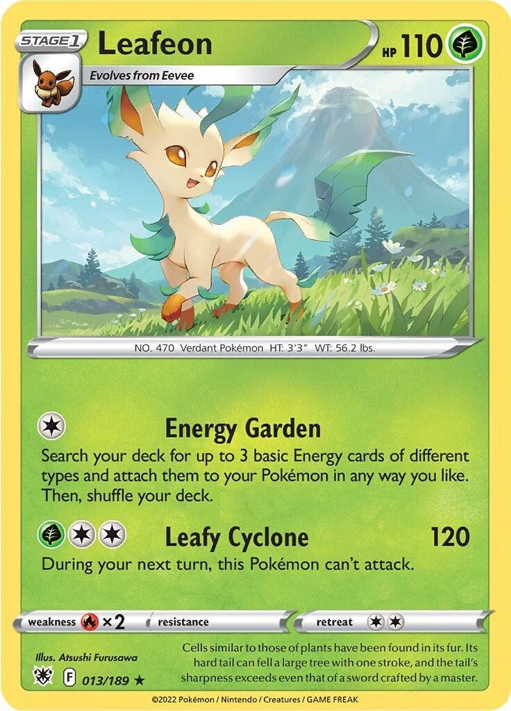 Image for Leafeon (013/189) (SWSH10: Astral Radiance) (SWSH10) - Pokemon