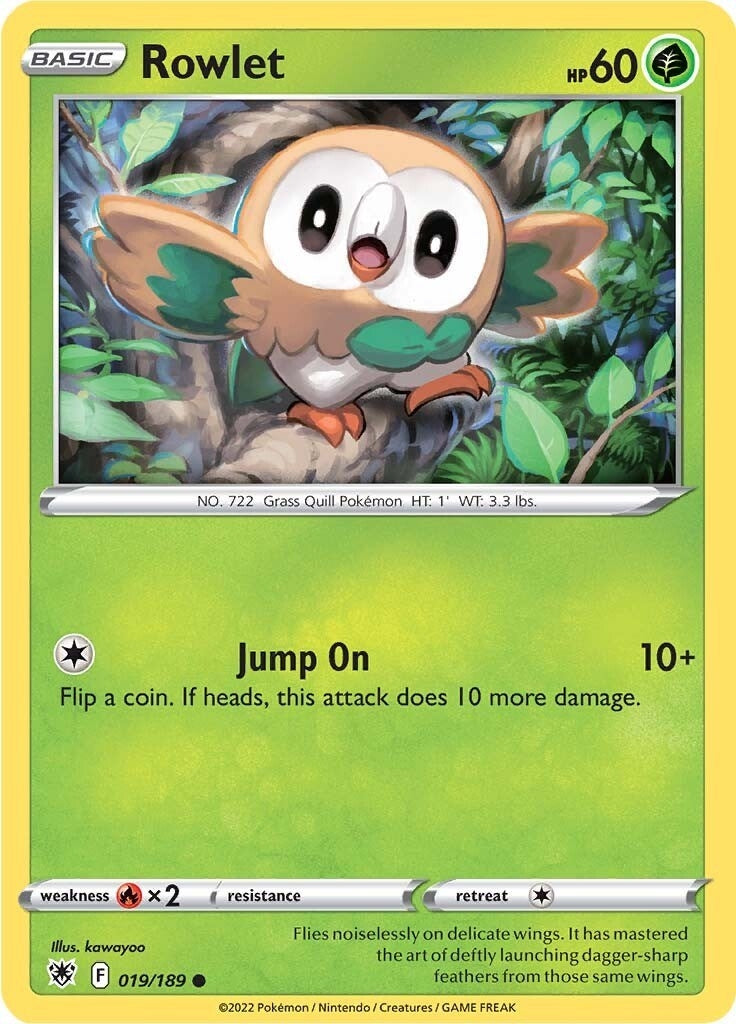 Image for Rowlet (019/189) (SWSH10: Astral Radiance) (SWSH10) - Pokemon