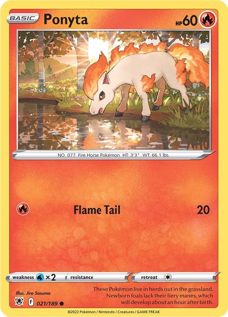 Image for Ponyta (021/189) (SWSH10: Astral Radiance) (SWSH10) - Pokemon