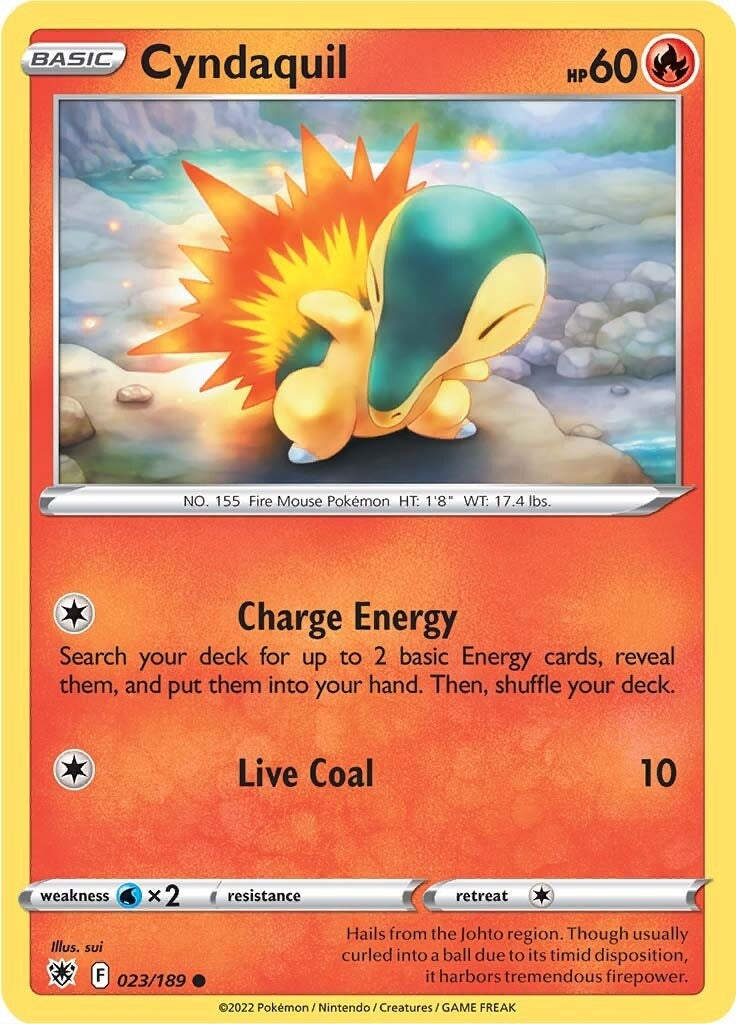 Image for Cyndaquil (023/189) (SWSH10: Astral Radiance) (SWSH10) - Pokemon