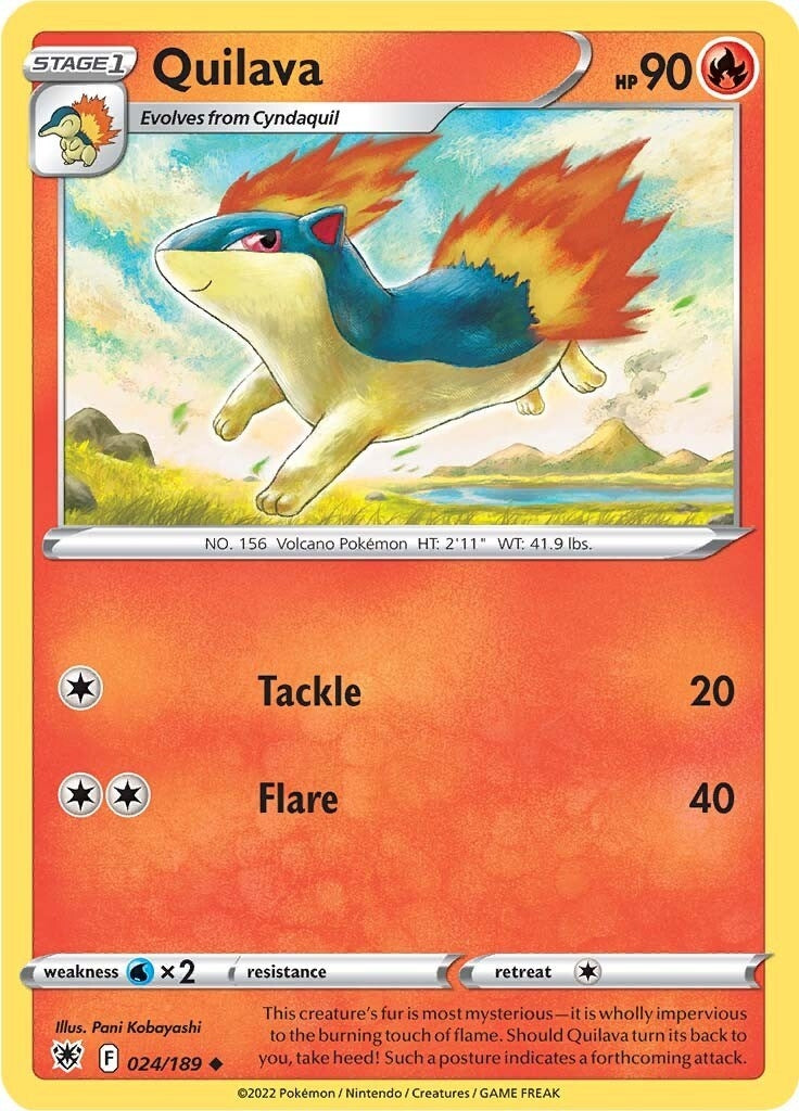 Image for Quilava (024/189) (SWSH10: Astral Radiance) (SWSH10) - Pokemon