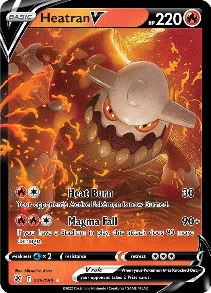 Image for Heatran V (025/189) (SWSH10: Astral Radiance) (SWSH10) - Pokemon