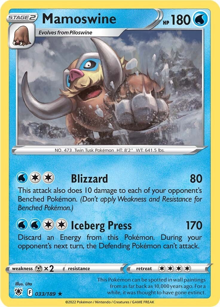 Image for Mamoswine (033/189) (SWSH10: Astral Radiance) (SWSH10) - Pokemon