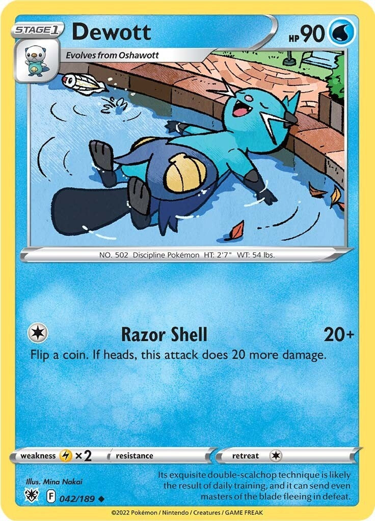 Image for Dewott (042/189) (SWSH10: Astral Radiance) (SWSH10) - Pokemon