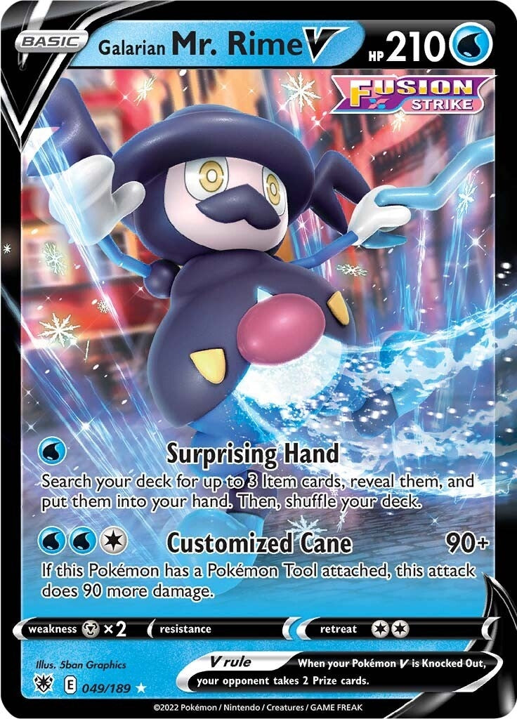 Image for Galarian Mr. Rime V (049/189) (SWSH10: Astral Radiance) (SWSH10) - Pokemon
