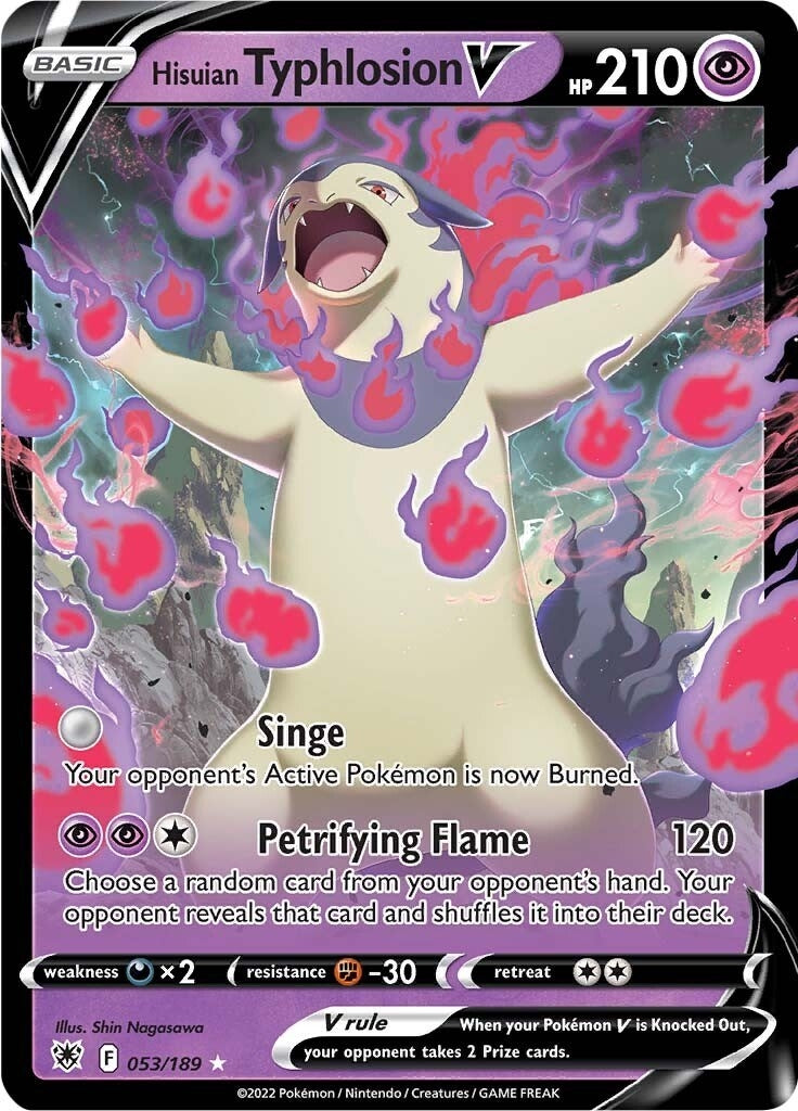Image for Hisuian Typhlosion V (053/189) (SWSH10: Astral Radiance) (SWSH10) - Pokemon