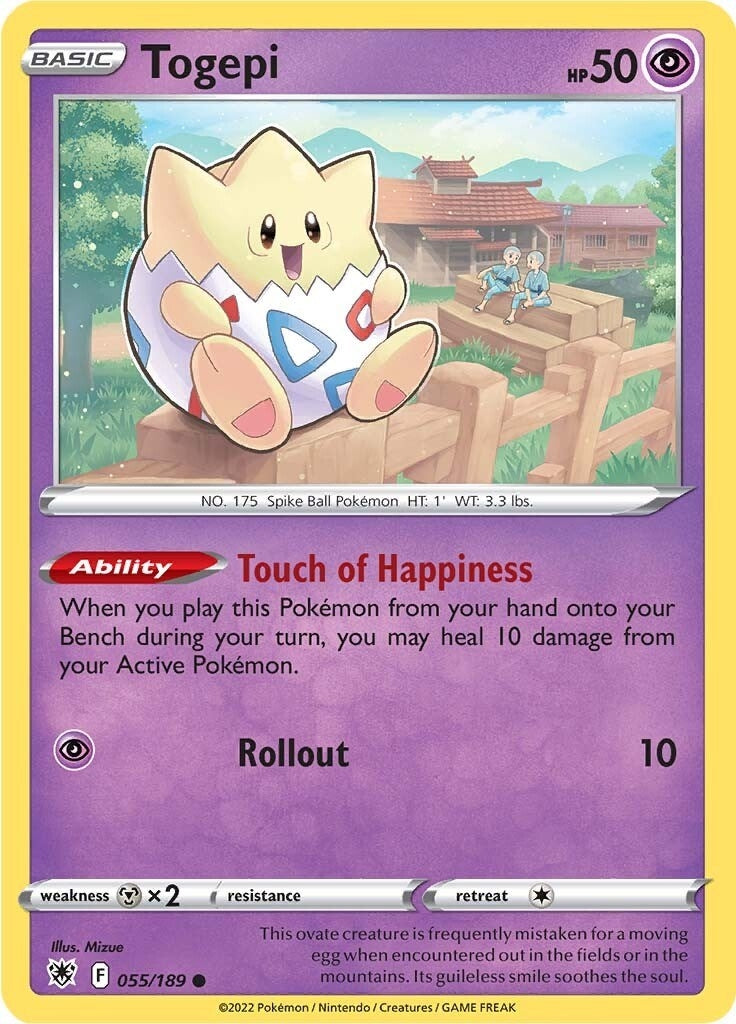 Image for Togepi (055/189) (SWSH10: Astral Radiance) (SWSH10) - Pokemon
