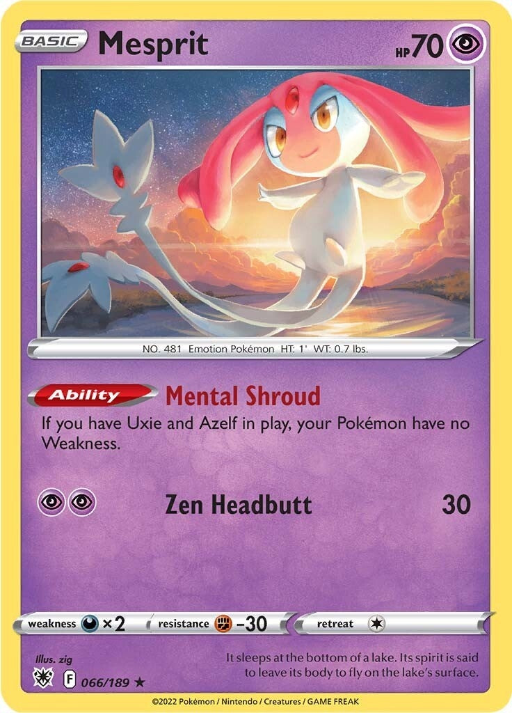 Image for Mesprit (066/189) (SWSH10: Astral Radiance) (SWSH10) - Pokemon
