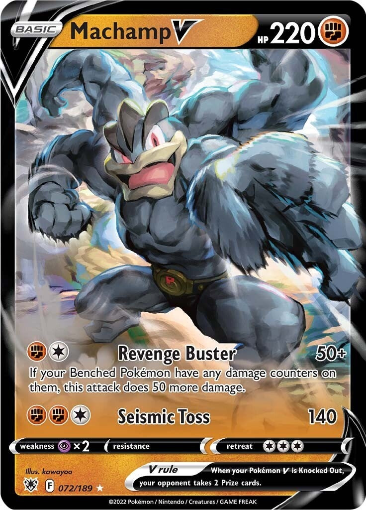 Image for Machamp V (072/189) (SWSH10: Astral Radiance) (SWSH10) - Pokemon
