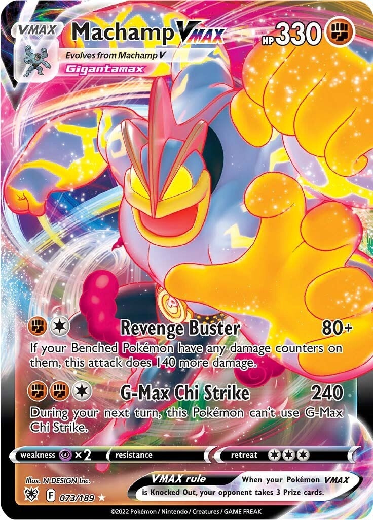 Image for Machamp VMAX (073/189) (SWSH10: Astral Radiance) (SWSH10) - Pokemon