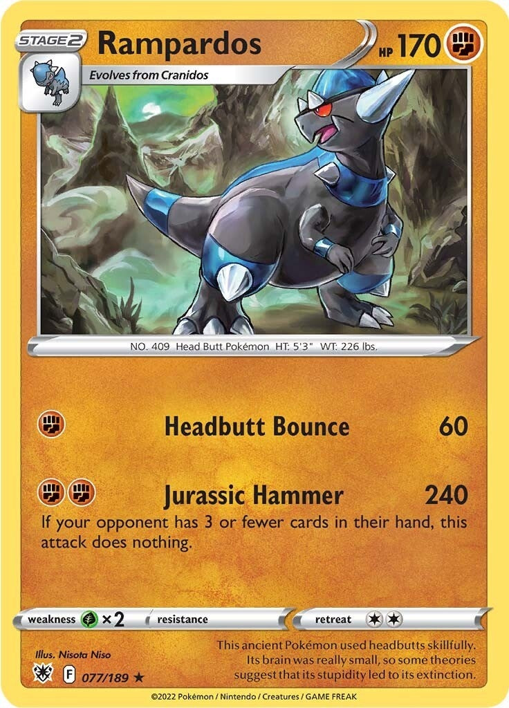 Image for Rampardos (077/189) (SWSH10: Astral Radiance) (SWSH10) - Pokemon