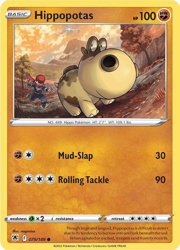 Image for Hippopotas (079/189) (SWSH10: Astral Radiance) (SWSH10) - Pokemon