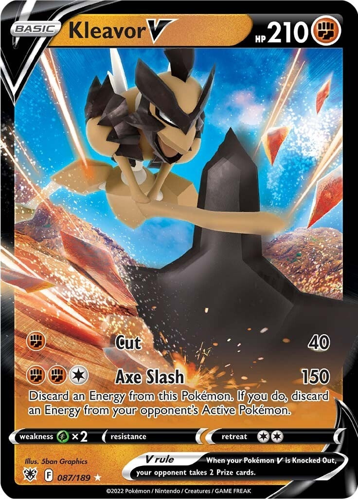 Image for Kleavor V (087/189) (SWSH10: Astral Radiance) (SWSH10) - Pokemon