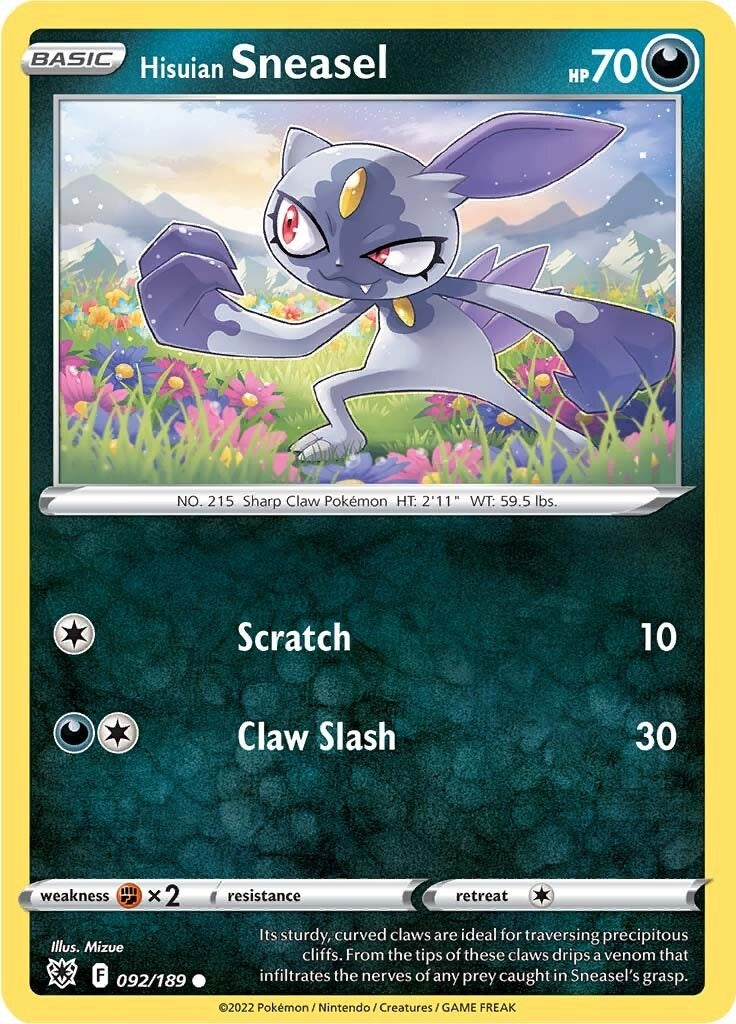 Image for Hisuian Sneasel (092/189) (SWSH10: Astral Radiance) (SWSH10) - Pokemon
