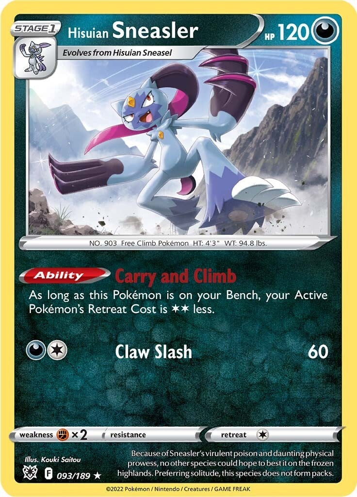 Image for Hisuian Sneasler (093/189) (SWSH10: Astral Radiance) (SWSH10) - Pokemon