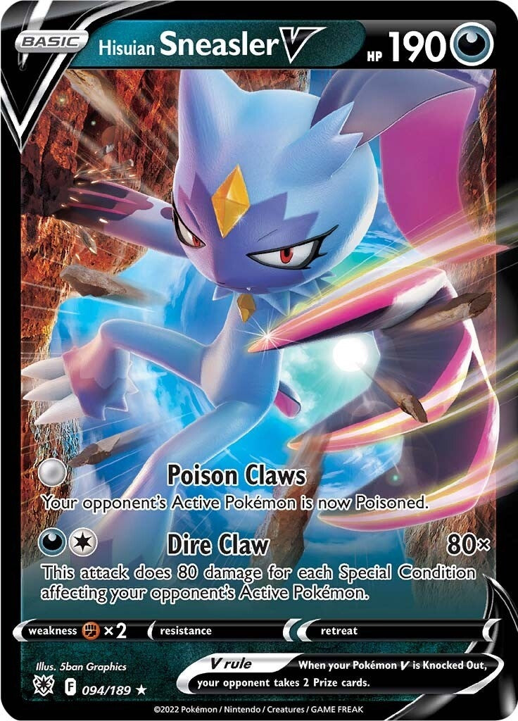 Image for Hisuian Sneasler V (094/189) (SWSH10: Astral Radiance) (SWSH10) - Pokemon