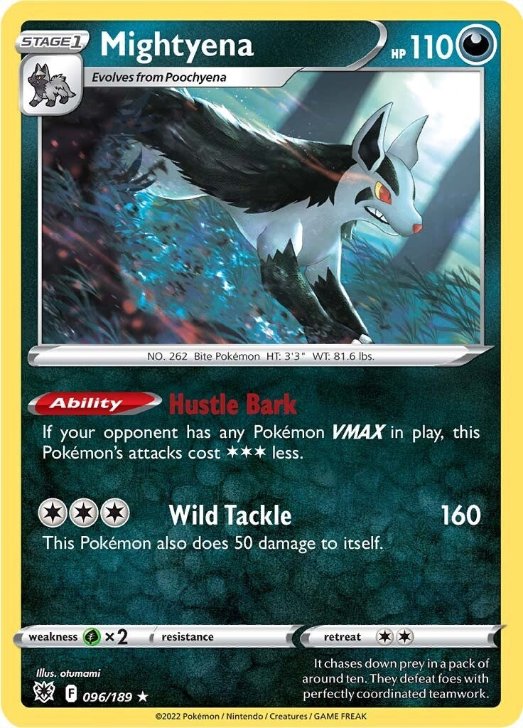 Image for Mightyena (096/189) (SWSH10: Astral Radiance) (SWSH10) - Pokemon