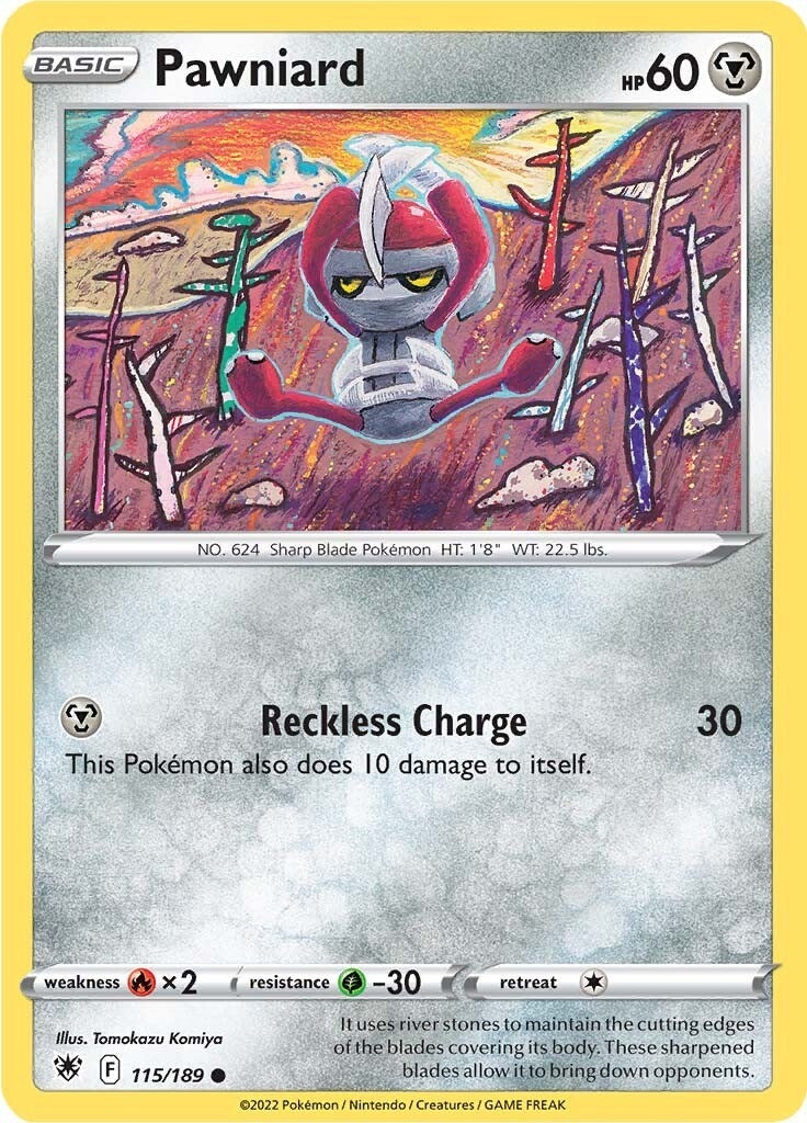 Image for Pawniard (115/189) (SWSH10: Astral Radiance) (SWSH10) - Pokemon