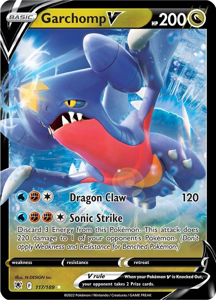 Image for Garchomp V (117/189) (SWSH10: Astral Radiance) (SWSH10) - Pokemon