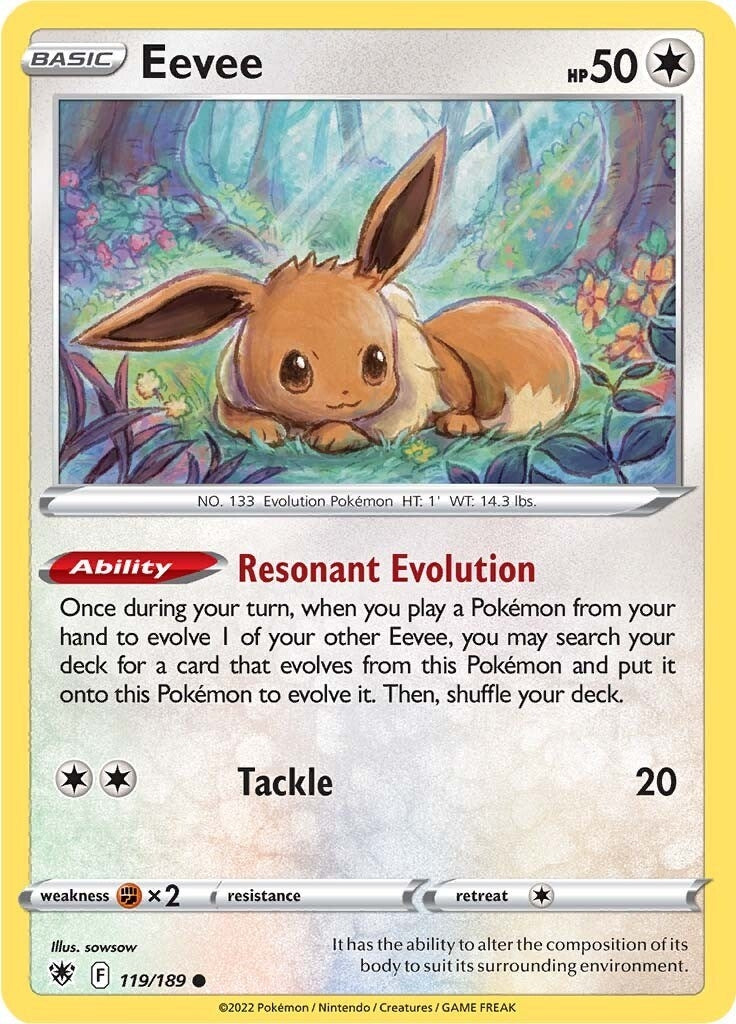 Image for Eevee (119/189) (SWSH10: Astral Radiance) (SWSH10) - Pokemon