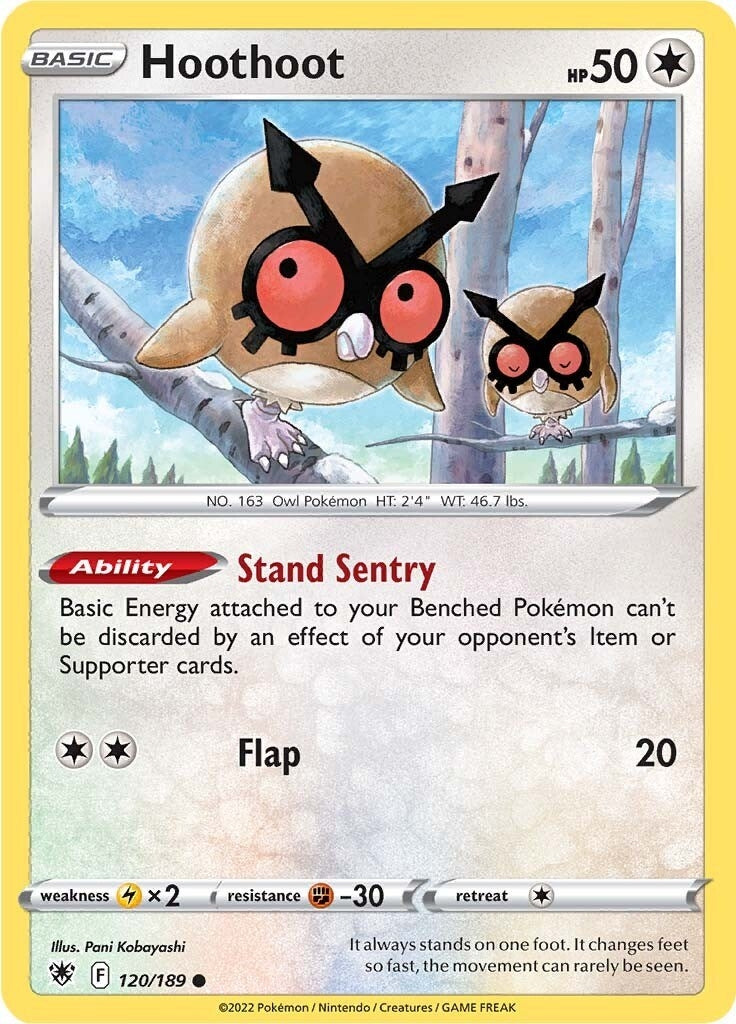 Image for Hoothoot (120/189) (SWSH10: Astral Radiance) (SWSH10) - Pokemon