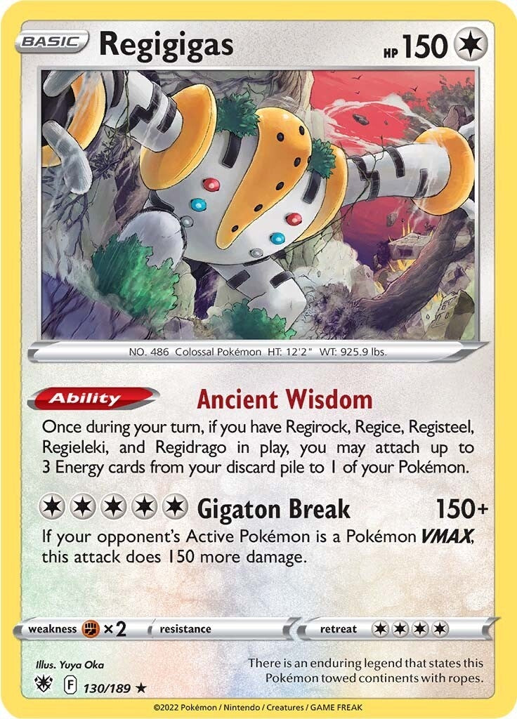 Image for Regigigas (130/189) (SWSH10: Astral Radiance) (SWSH10) - Pokemon