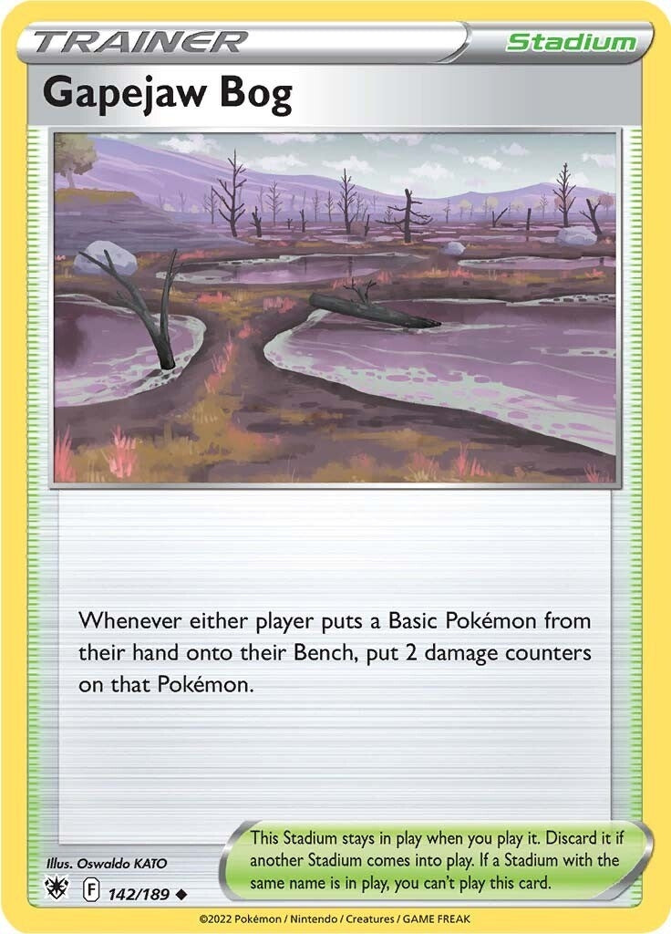 Image for Gapejaw Bog (142/189) (SWSH10: Astral Radiance) (SWSH10) - Pokemon