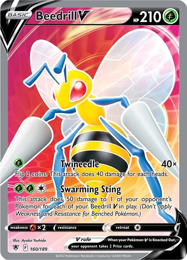 Image for Beedrill V (Full Art) (160/189) (SWSH10: Astral Radiance) (SWSH10) - Pokemon