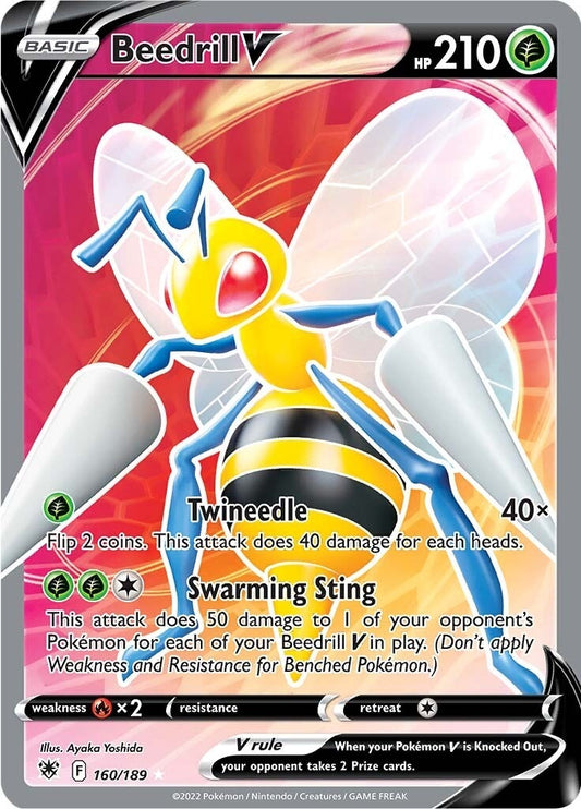 Image for Beedrill V (Full Art) (160/189) (SWSH10: Astral Radiance) (SWSH10) - Pokemon