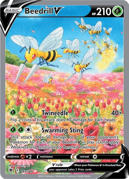 Image for Beedrill V (Alternate Full Art) (161/189) (SWSH10: Astral Radiance) (SWSH10) - Pokemon