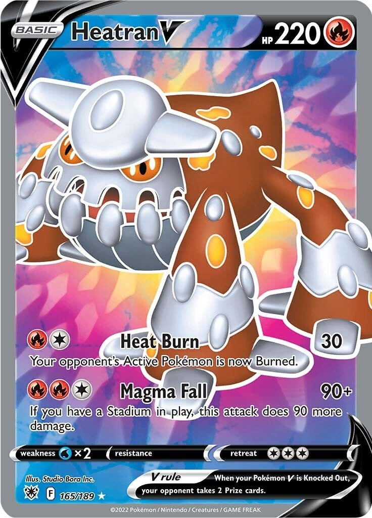 Image for Heatran V (Full Art) (165/189) (SWSH10: Astral Radiance) (SWSH10) - Pokemon