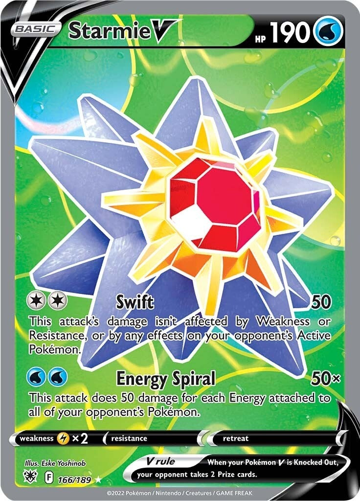 Image for Starmie V (Full Art) (166/189) (SWSH10: Astral Radiance) (SWSH10) - Pokemon