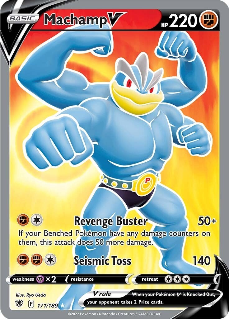 Image for Machamp V (Full Art) (171/189) (SWSH10: Astral Radiance) (SWSH10) - Pokemon