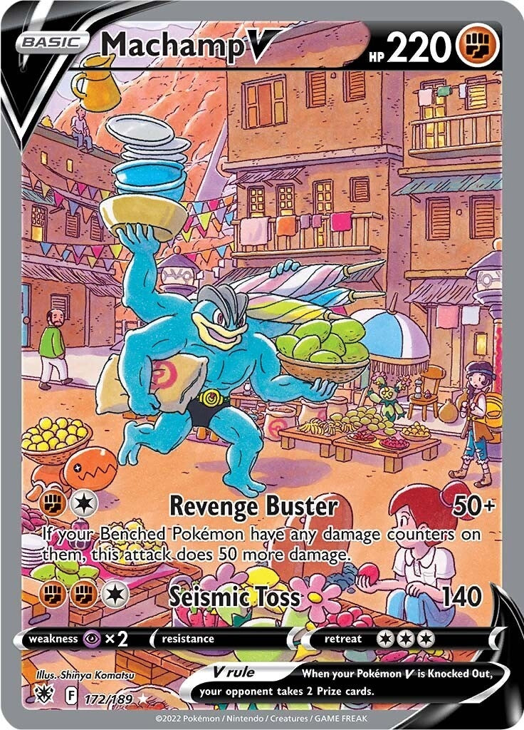 Image for Machamp V (Alternate Full Art) (172/189) (SWSH10: Astral Radiance) (SWSH10) - Pokemon