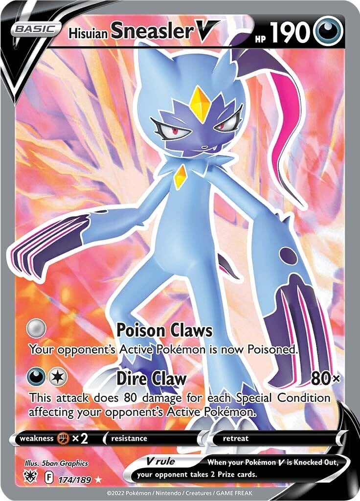 Image for Hisuian Sneasler V (Full Art) (174/189) (SWSH10: Astral Radiance) (SWSH10) - Pokemon