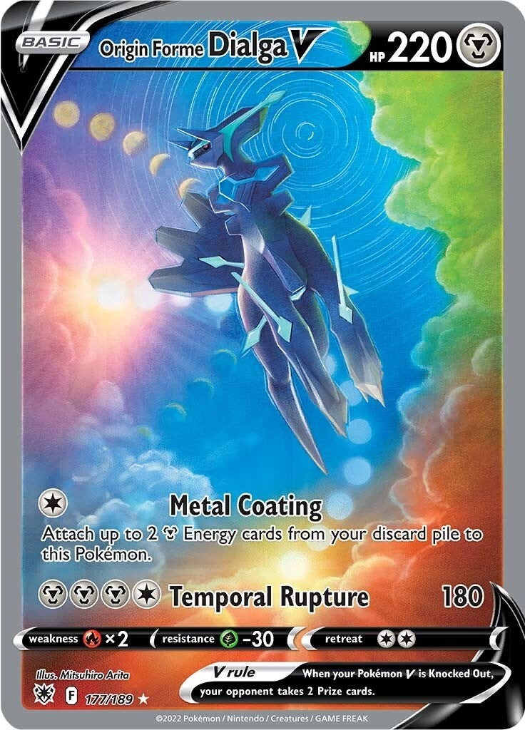 Image for Origin Forme Dialga V (Alternate Full Art) (177/189) (SWSH10: Astral Radiance) (SWSH10) - Pokemon
