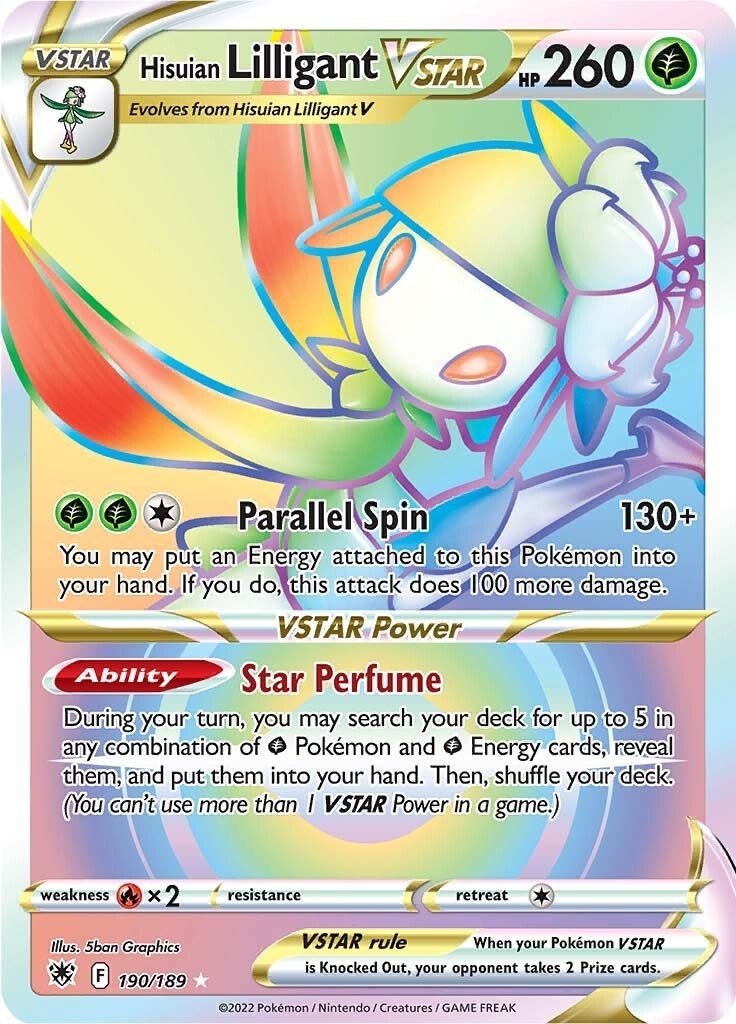 Image for Hisuian Lilligant VSTAR (Secret) (190/189) (SWSH10: Astral Radiance) (SWSH10) - Pokemon