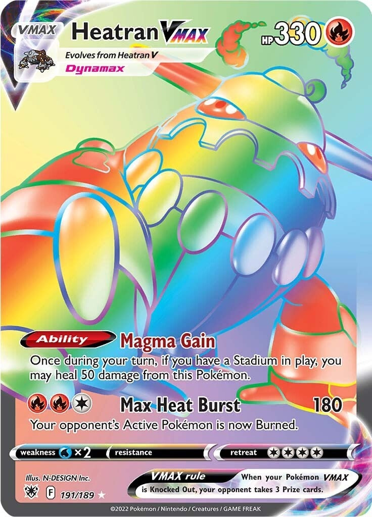 Image for Heatran VMAX (Secret) (191/189) (SWSH10: Astral Radiance) (SWSH10) - Pokemon