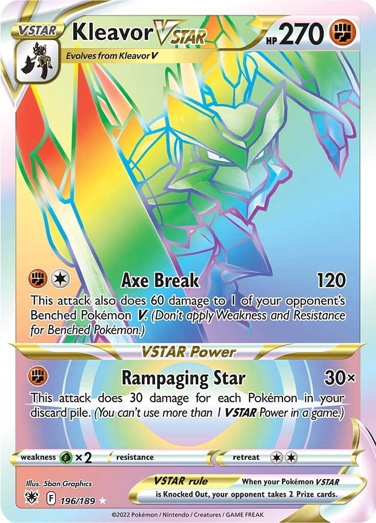 Image for Kleavor VSTAR (Secret) (196/189) (SWSH10: Astral Radiance) (SWSH10) - Pokemon