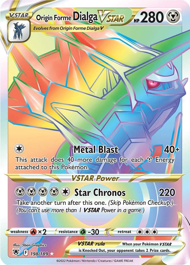 Image for Origin Forme Dialga VSTAR - 198/189 (Secret) (198/189) (SWSH10: Astral Radiance) (SWSH10) - Pokemon