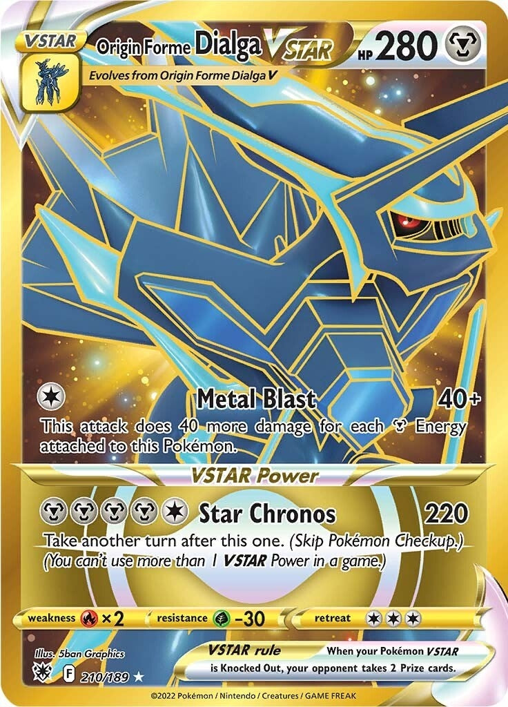 Image for Origin Forme Dialga VSTAR - 210/189 (Secret) (210/189) (SWSH10: Astral Radiance) (SWSH10) - Pokemon