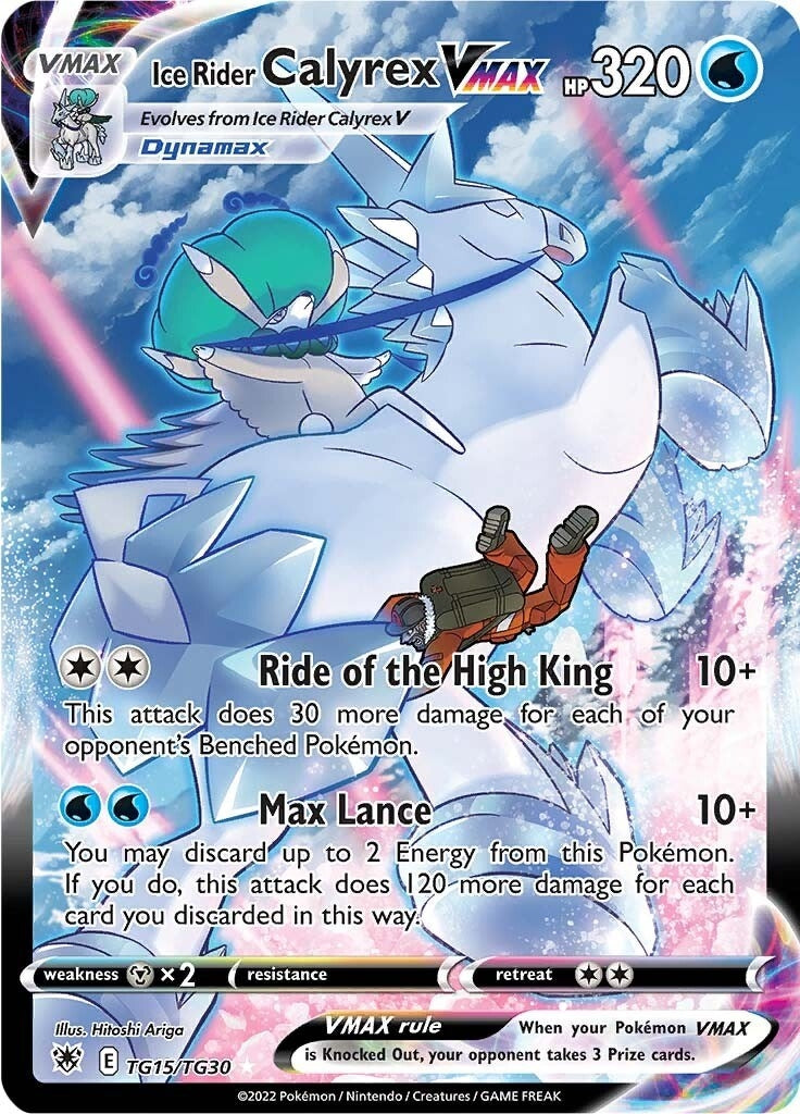 Image for Ice Rider Calyrex VMAX (TG15/TG30) (SWSH10: Astral Radiance Trainer Gallery) (SWSH10:TG) - Pokemon