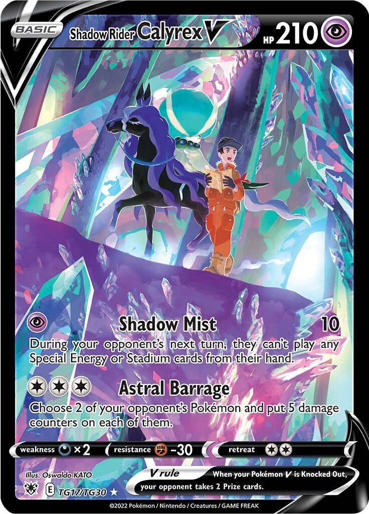 Image for Shadow Rider Calyrex V (TG17/TG30) (SWSH10: Astral Radiance Trainer Gallery) (SWSH10:TG) - Pokemon