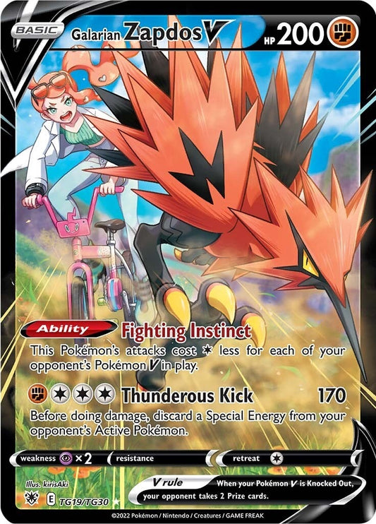 Image for Galarian Zapdos V (TG19/TG30) (SWSH10: Astral Radiance Trainer Gallery) (SWSH10:TG) - Pokemon